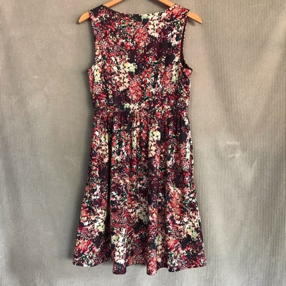 MODCLOTH floral faux wrap midi dress mimi romantic mod cloth medium flirty girly - Picture 6 of 16